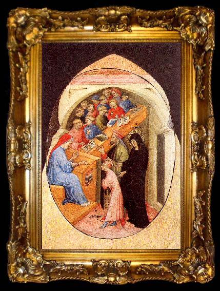framed  Pietro, Nicolo di Scenes from the Legend of Saint Augustine:, ta009-2
